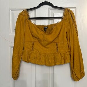 Express Off the Shoulder Pleated Top